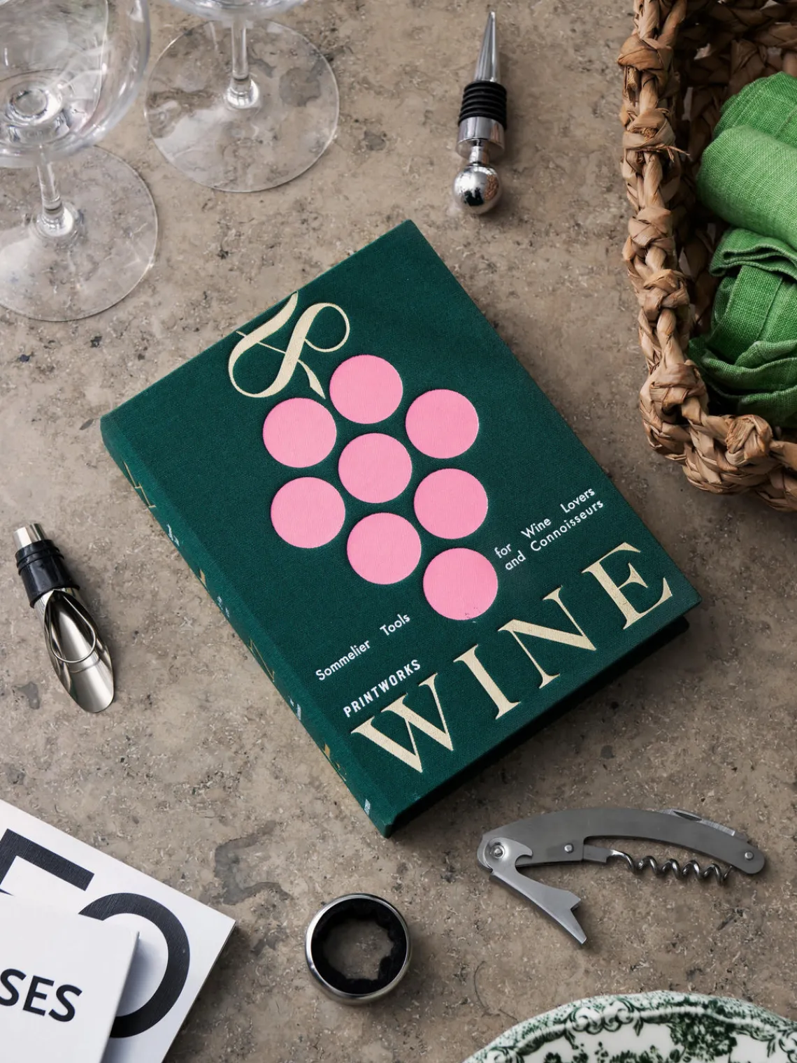 Discount Printworks Accessoires pour le vin The Essentials, 4 élém.