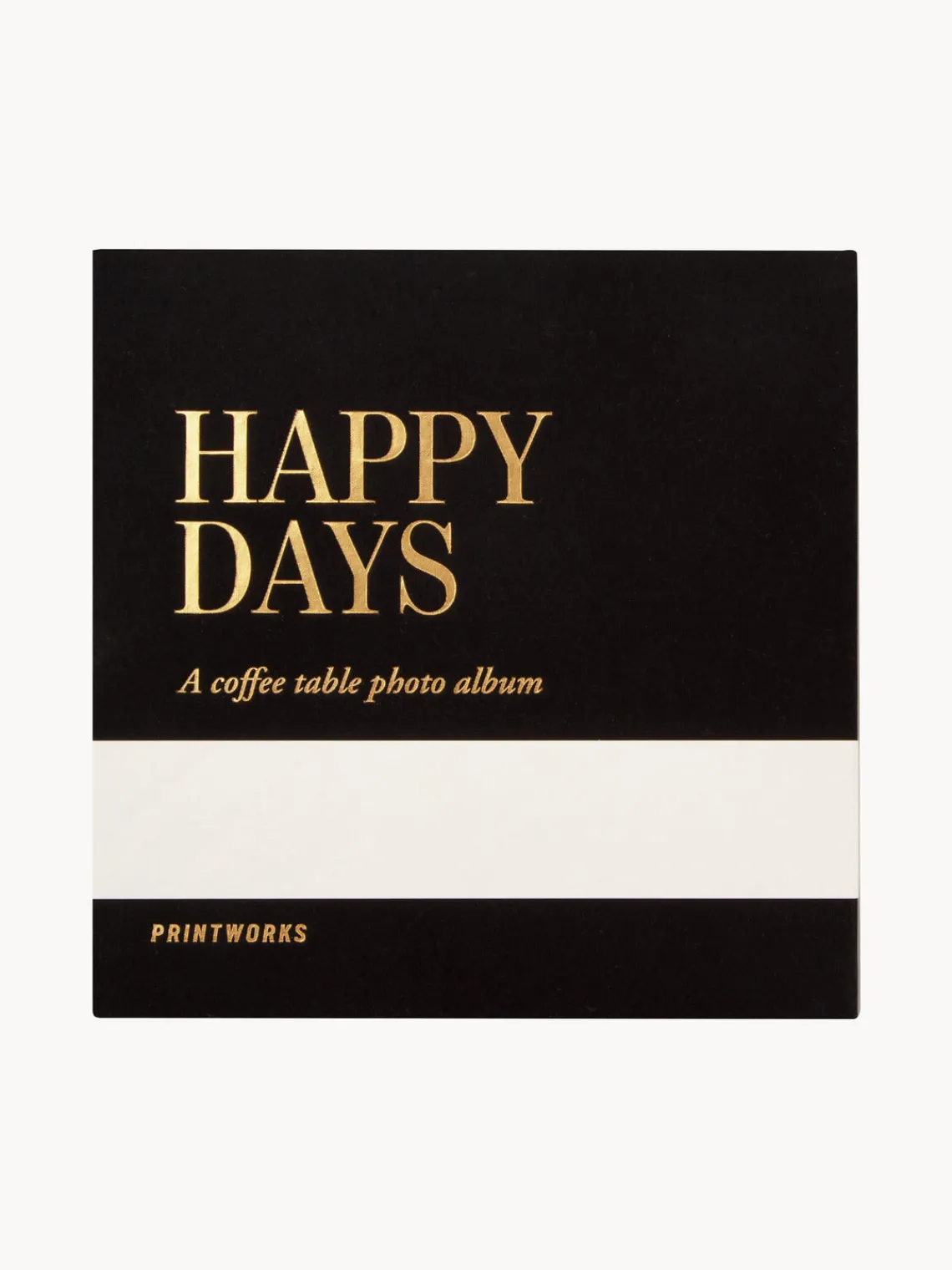 Outlet Printworks Album photo Happy Days Noir, doré