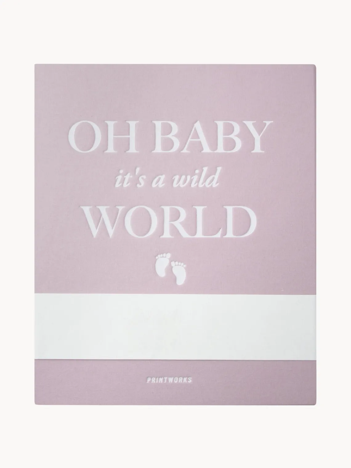Discount Printworks Album photos Baby It's A Wild World Rose pâle, blanc