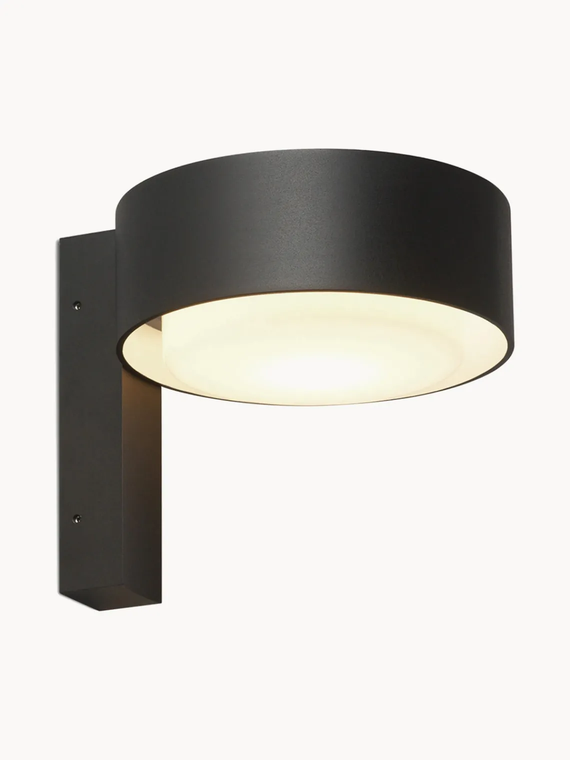 Best Marset Applique murale d'extérieur LED soufflée bouche Plaff-On!, intensité lumineuse variable Blanc, noir