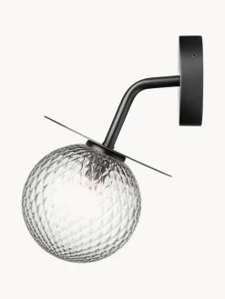 Clearance Nuura Applique murale d'extérieur Liila Noir, transparent