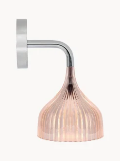 Clearance Kartell Applique murale E' Rose, transparent, doré