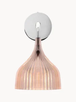 Clearance Kartell Applique murale E' Rose, transparent, doré