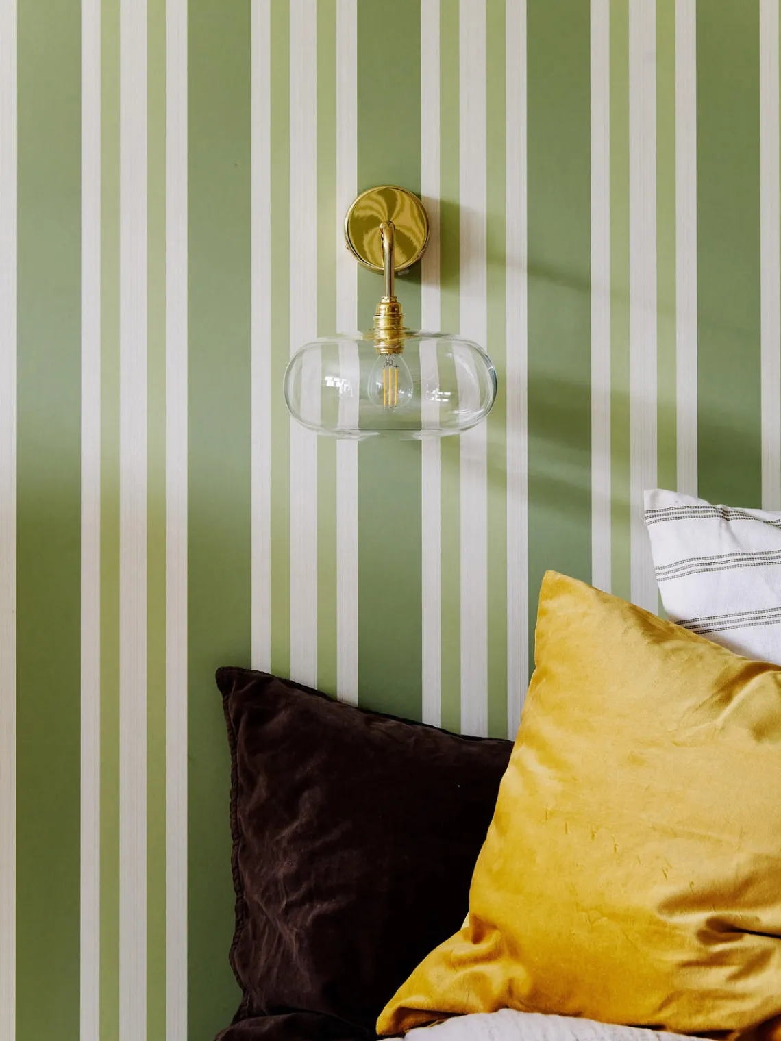 Outlet EBB & FLOW Applique murale en verre soufflé bouche Horizon Transparent, doré
