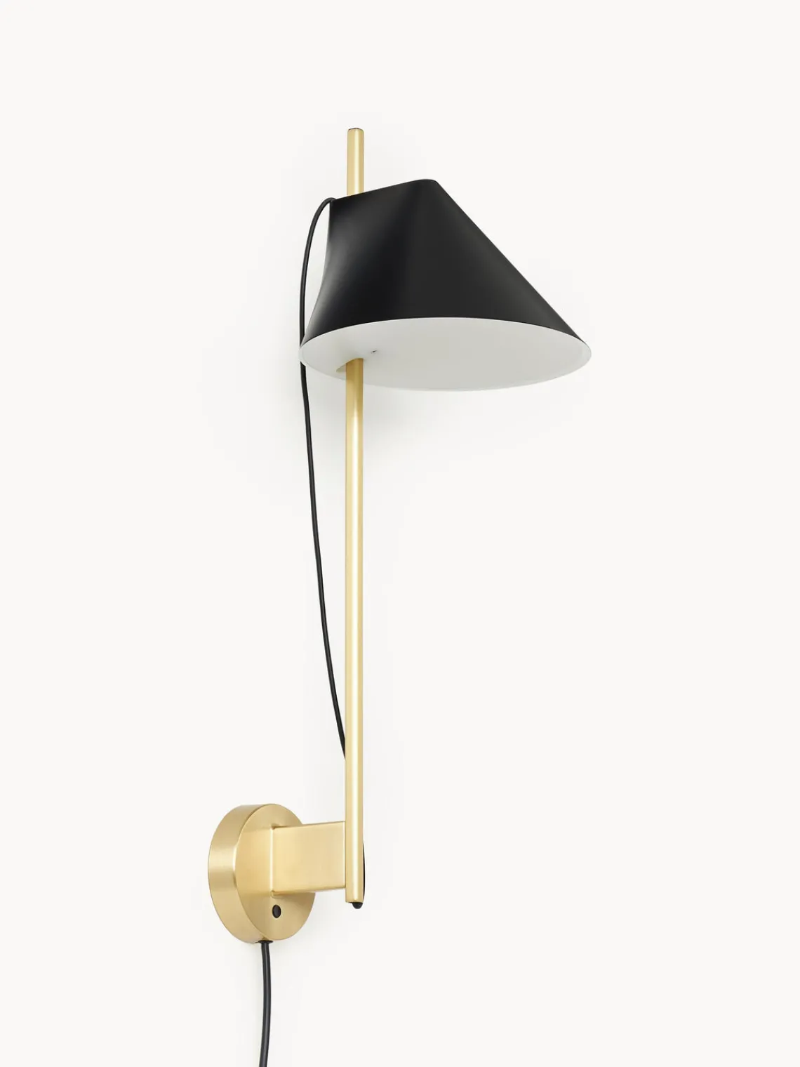 New Louis Poulsen Applique murale LED à intensité variable avec fonction minuterie Yuh Noir, laiton