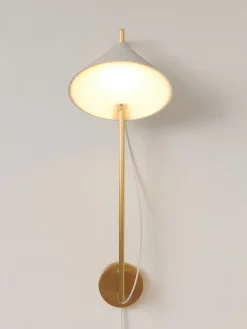 Hot Louis Poulsen Applique murale LED à intensité variable avec fonction minuterie Yuh Blanc, laiton