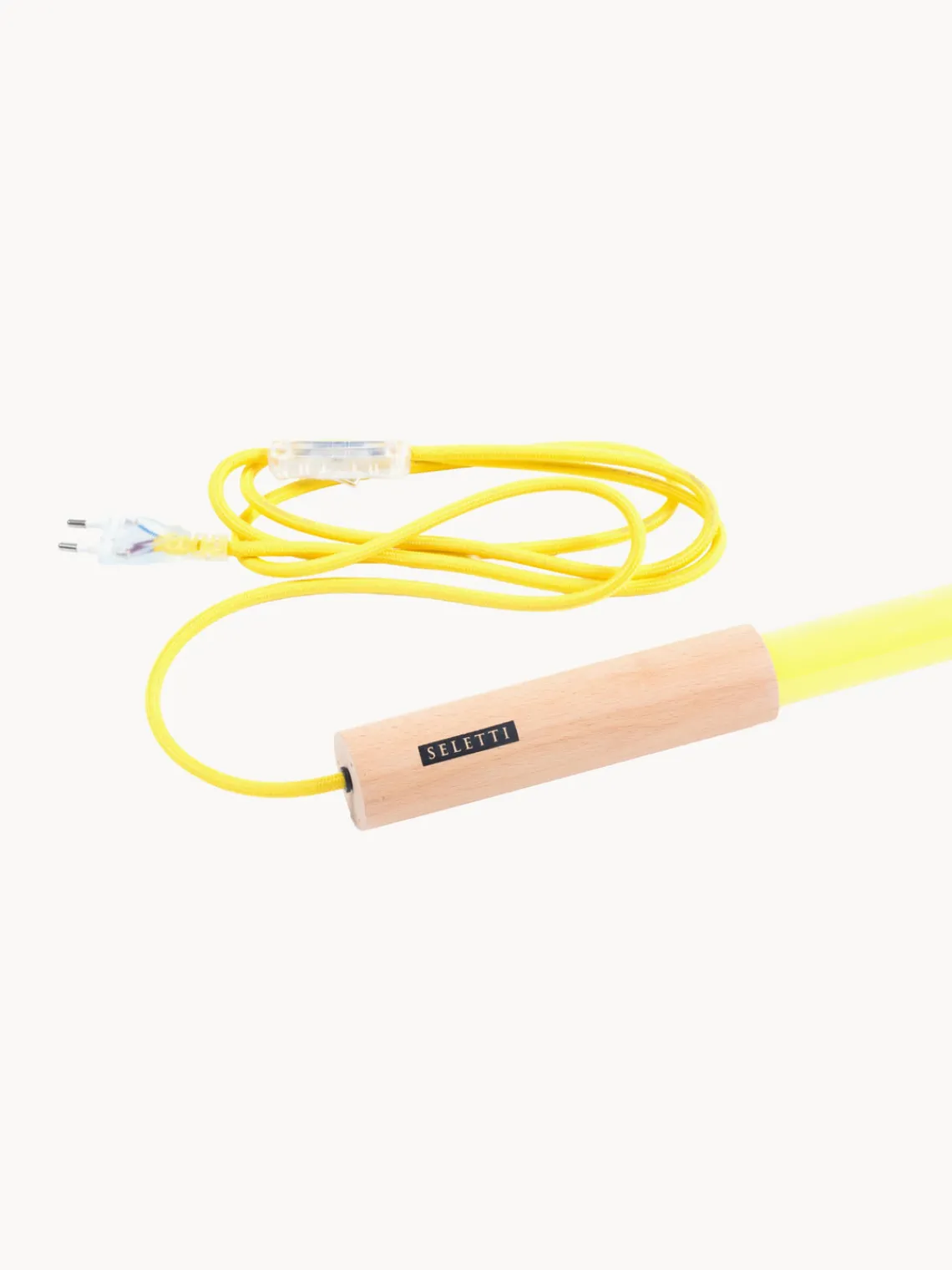 Discount SELETTI Applique murale LED avec prise secteur Linea Jaune citron