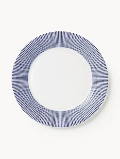 Outlet ROYAL DOULTON Assiette à dessert en porcelaine Pacific Blue Pointillé