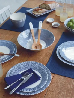 Outlet ROYAL DOULTON Assiette à dessert en porcelaine Pacific Blue Pointillé