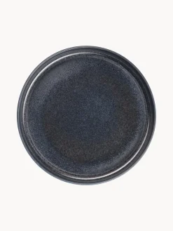 New ASA Selection Assiette à pâtes émaillées Gobi, 6 pièces Gris-bleu