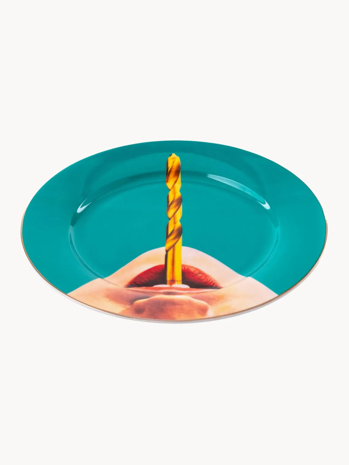 Best SELETTI Assiette plate en porcelaine Drill