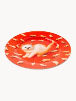 Best SELETTI Assiette plate en porcelaine Kitten
