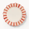 Sale Anna + Nina Assiette plate peinte à la main Scalloped