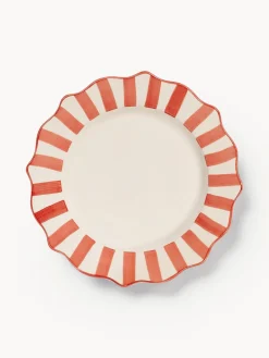 Sale Anna + Nina Assiette plate peinte à la main Scalloped