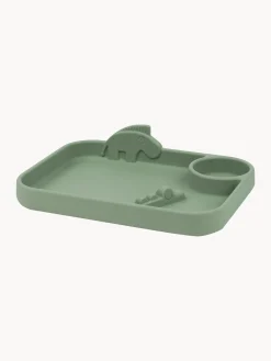 Online Done by Deer Assiette pour enfants Peekaboo Vert sauge