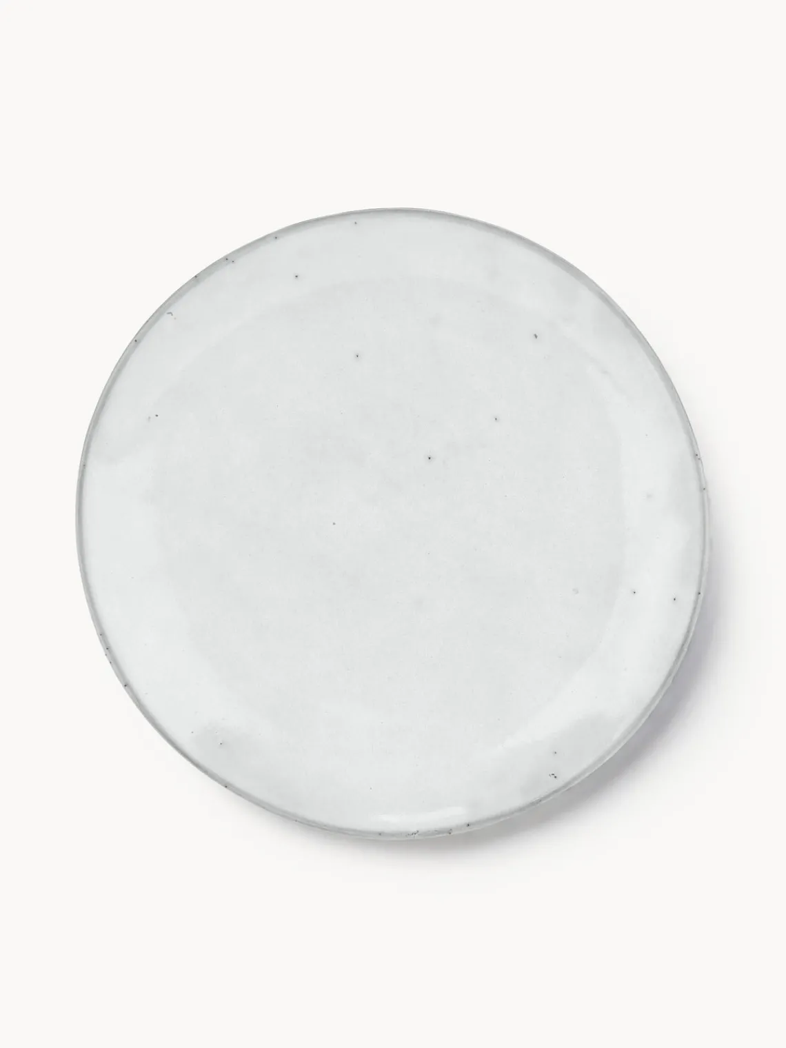 Sale Broste Copenhagen Assiettes à dessert artisanales Nordic Sand, 4 pièces Gris clair, chiné