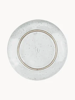 Sale Broste Copenhagen Assiettes à dessert artisanales Nordic Sand, 4 pièces Gris clair, chiné