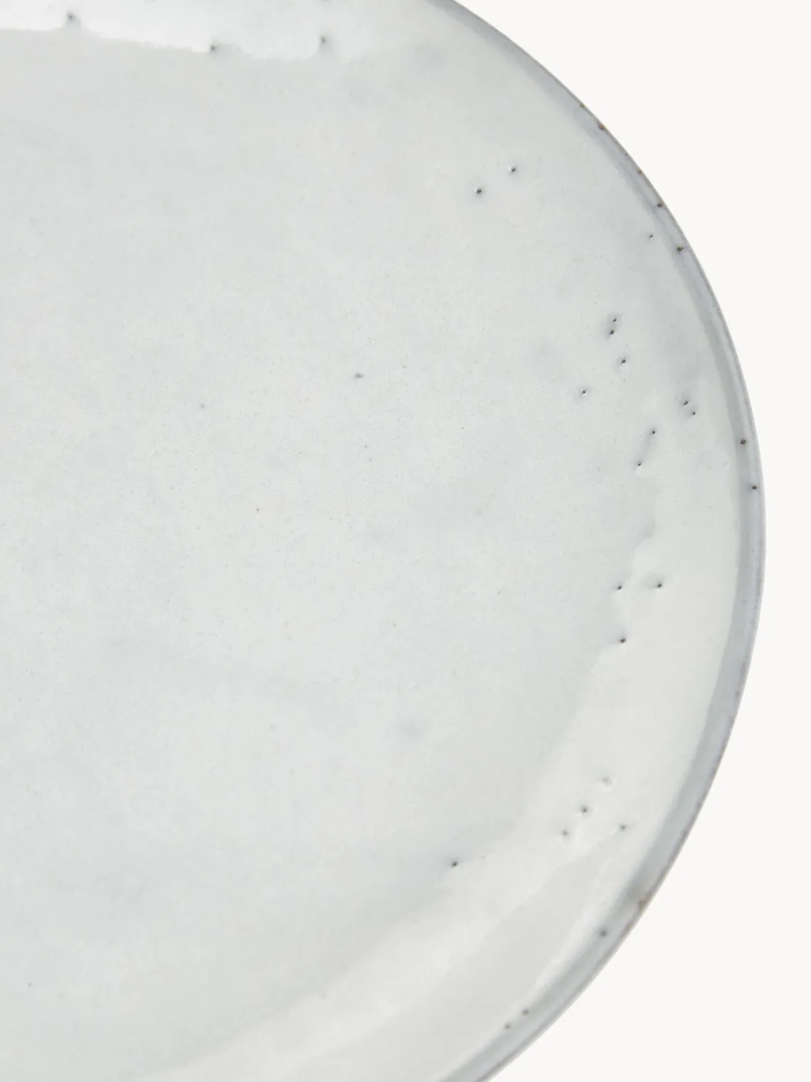 Sale Broste Copenhagen Assiettes à dessert artisanales Nordic Sand, 4 pièces Gris clair, chiné