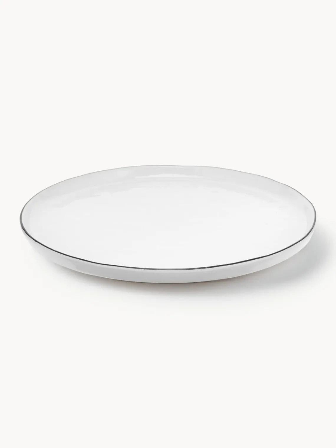 Fashion Broste Copenhagen Assiettes à dessert artisanales en porcelaine Salt, 4 pièces