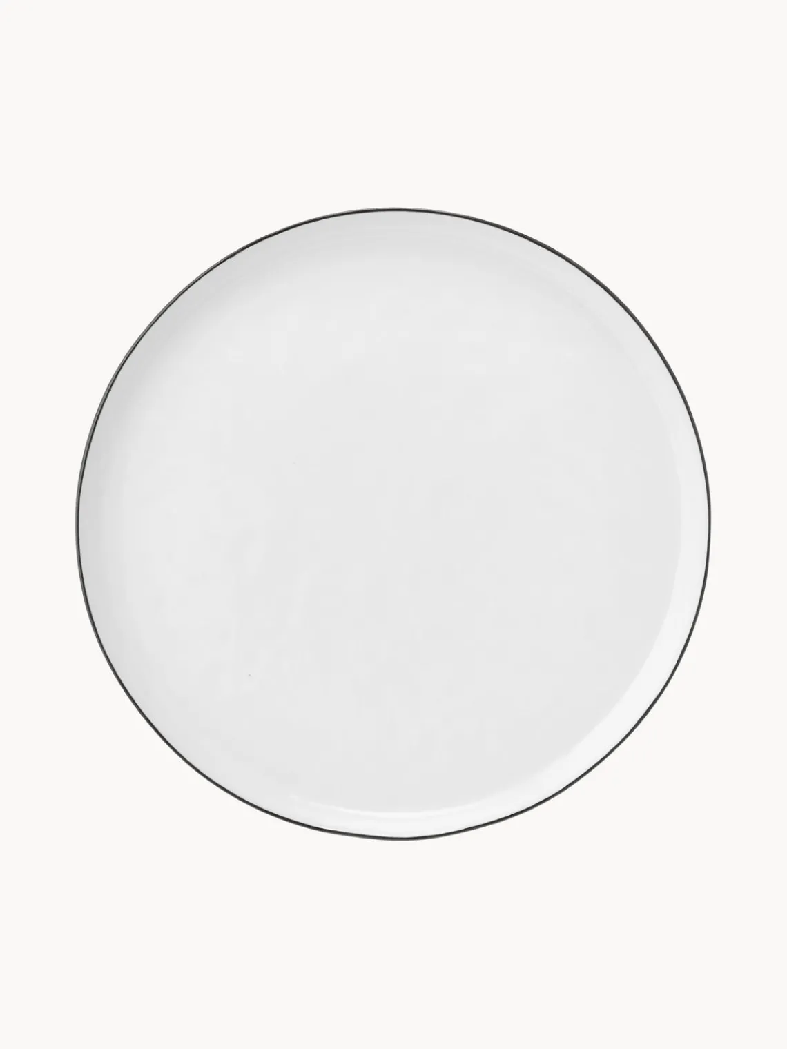 Fashion Broste Copenhagen Assiettes à dessert artisanales en porcelaine Salt, 4 pièces
