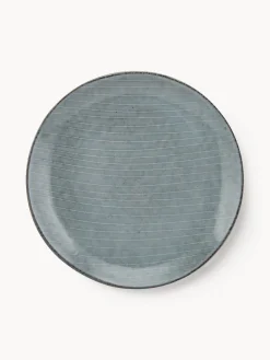 Discount Broste Copenhagen Assiettes à dessert artisanales Nordic Sea, 4 pièces Gris-bleu, chiné