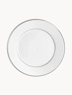 Discount Meissen Assiettes à dessert artisanales en porcelaine Vitruv, 2 pièces Blanc avec bord platine