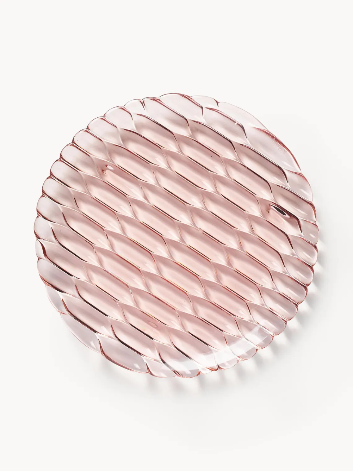 Fashion Kartell Assiettes à dessert avec motif texturé Jellies, 4 pièces Rose pâle