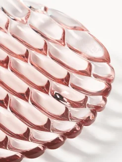Fashion Kartell Assiettes à dessert avec motif texturé Jellies, 4 pièces Rose pâle
