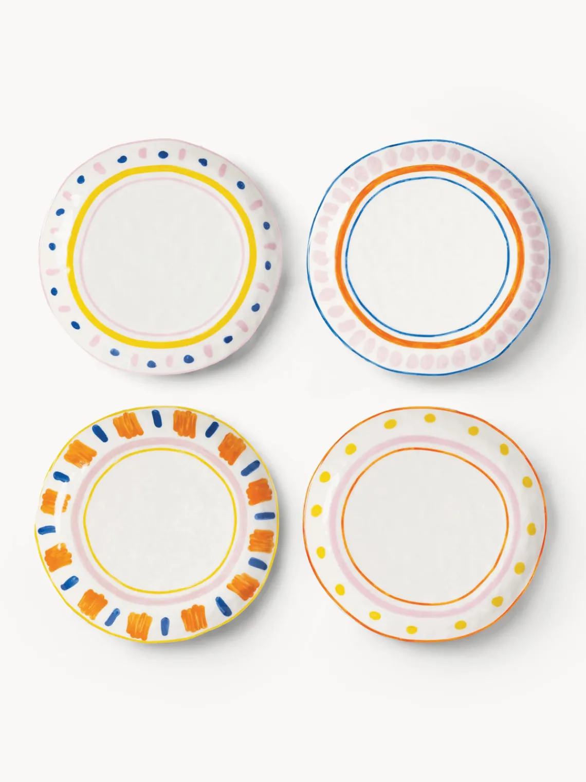 New &k Amsterdam Assiettes à dessert en porcelaine Boavista, 4 élém.
