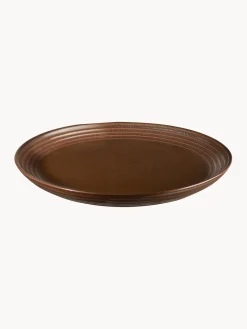 Sale ASA Selection Assiettes à dessert en porcelaine Demir, 6 pièces Brun