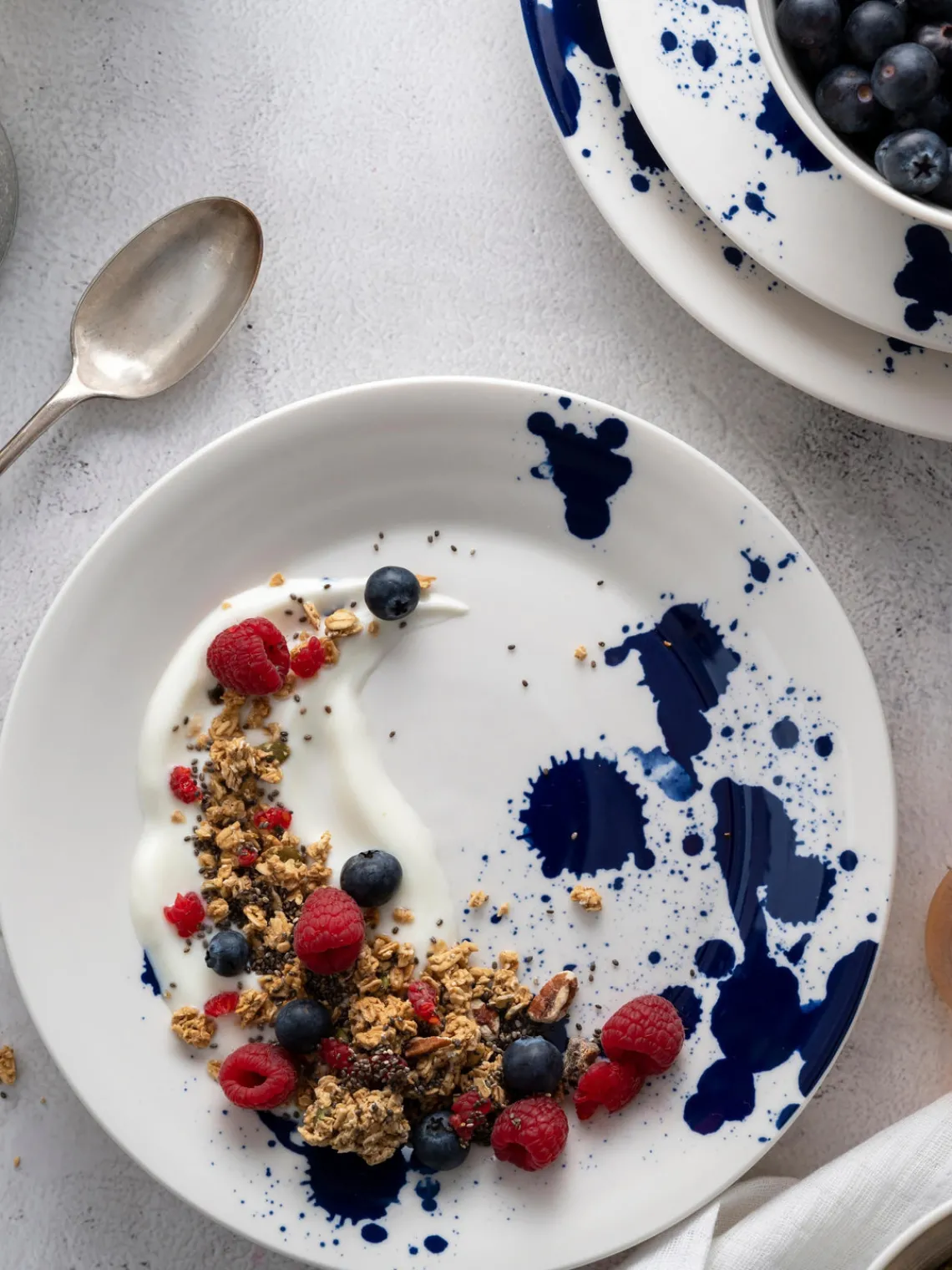 New ROYAL DOULTON Assiettes à dessert en porcelaine Pacific Blue, 6 élém.