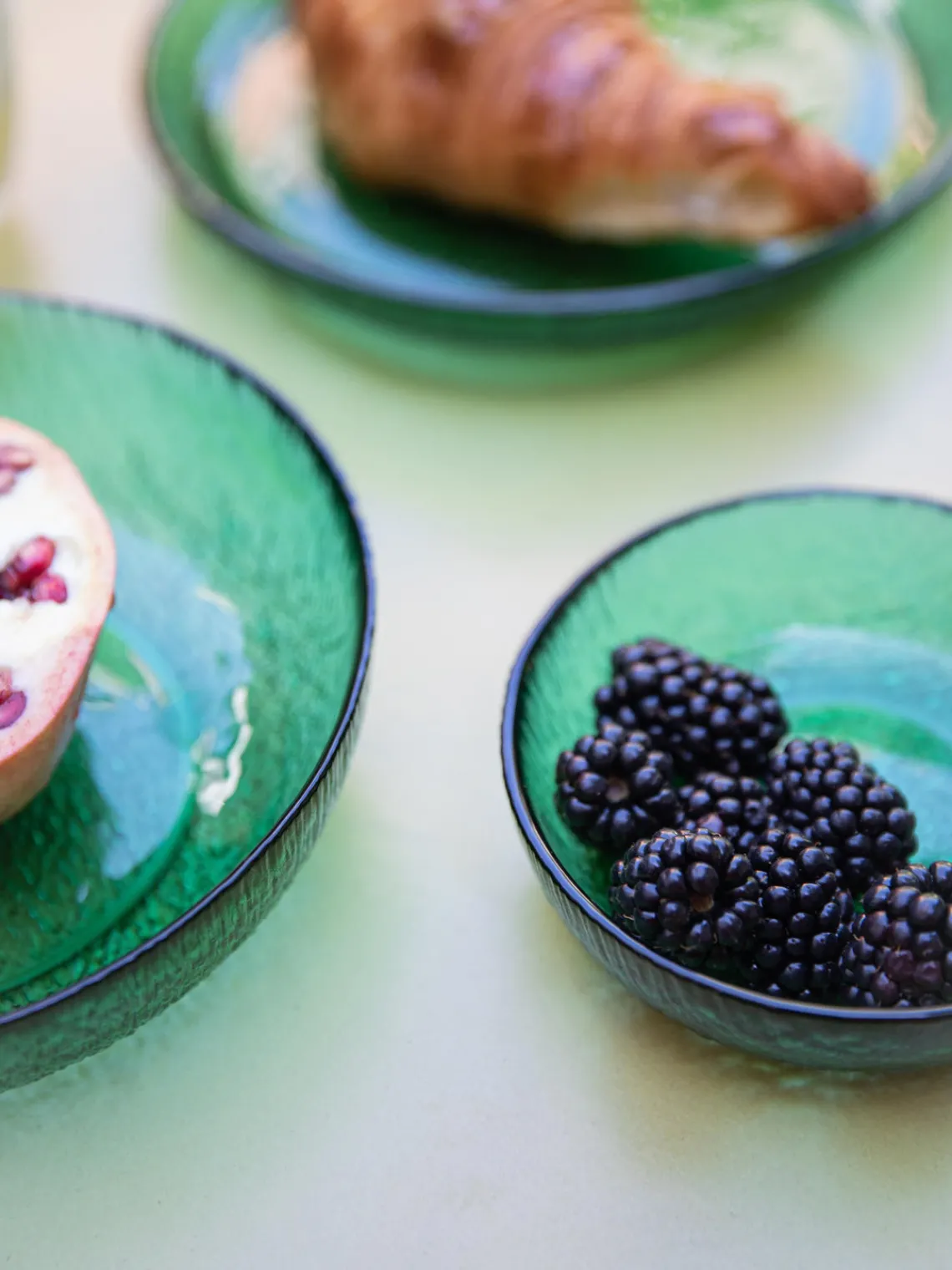 Online HKLIVING Assiettes à dessert en verre The Emeralds, 2 pièces