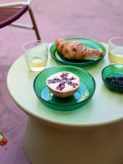 Online HKLIVING Assiettes à dessert en verre The Emeralds, 2 pièces