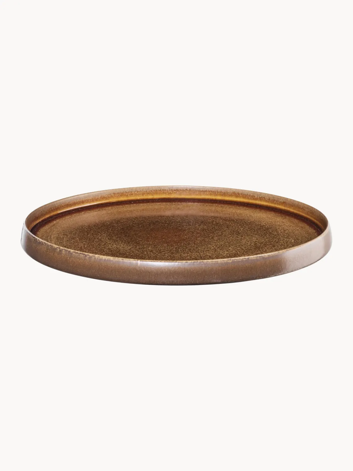 Hot ASA Selection Assiettes à dessert émaillées Gobi, 6 pièces Taupe, brun