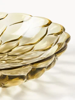 New Kartell Assiettes creuses avec motif texturé Jellies, 4 pièces Jaune pâle