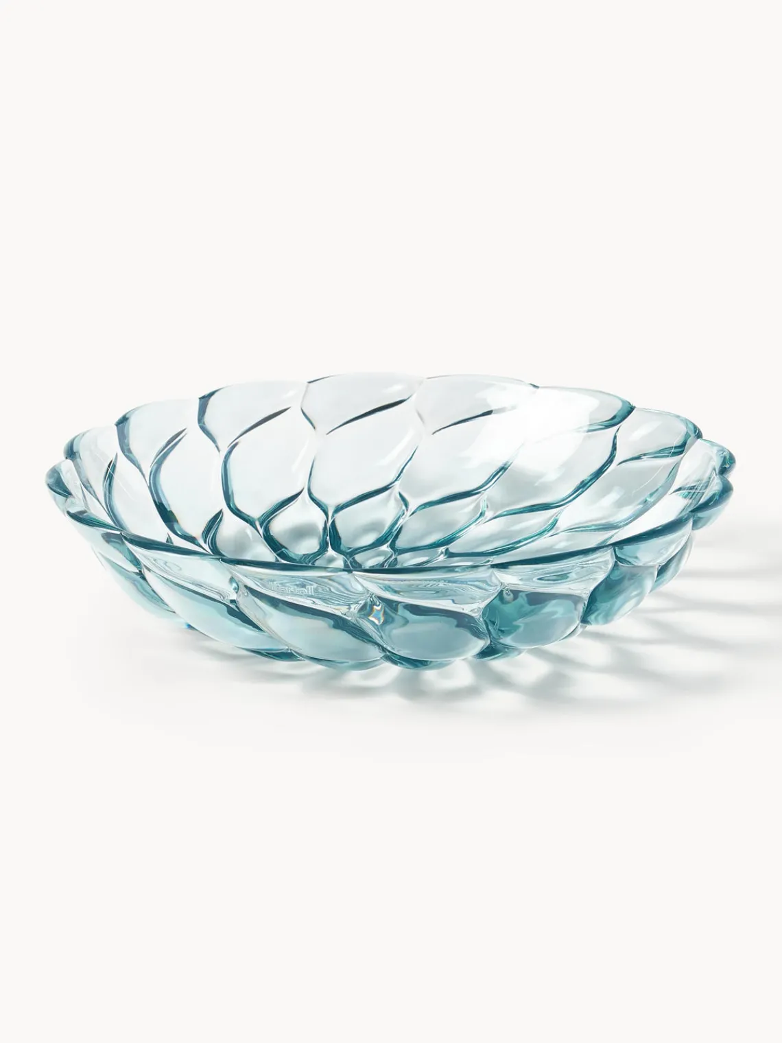 Sale Kartell Assiettes creuses avec motif texturé Jellies, 4 pièces Bleu ciel