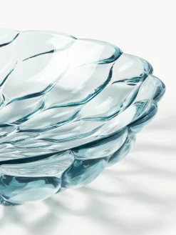 Sale Kartell Assiettes creuses avec motif texturé Jellies, 4 pièces Bleu ciel