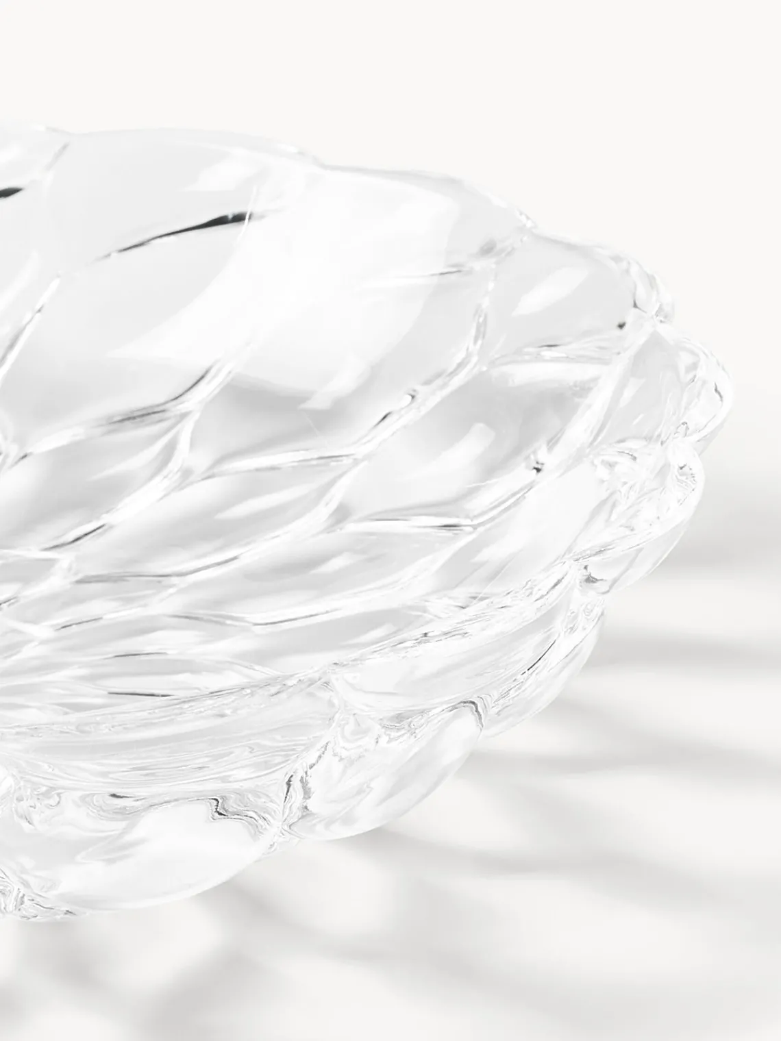 New Kartell Assiettes creuses avec motif texturé Jellies, 4 pièces Transparent