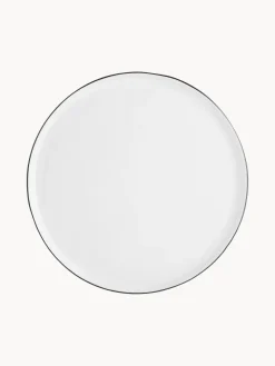 Online Broste Copenhagen Assiettes plates artisanales en porcelaine Salt, 4 pièces