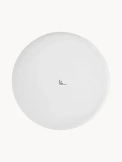 Online Broste Copenhagen Assiettes plates artisanales en porcelaine Salt, 4 pièces