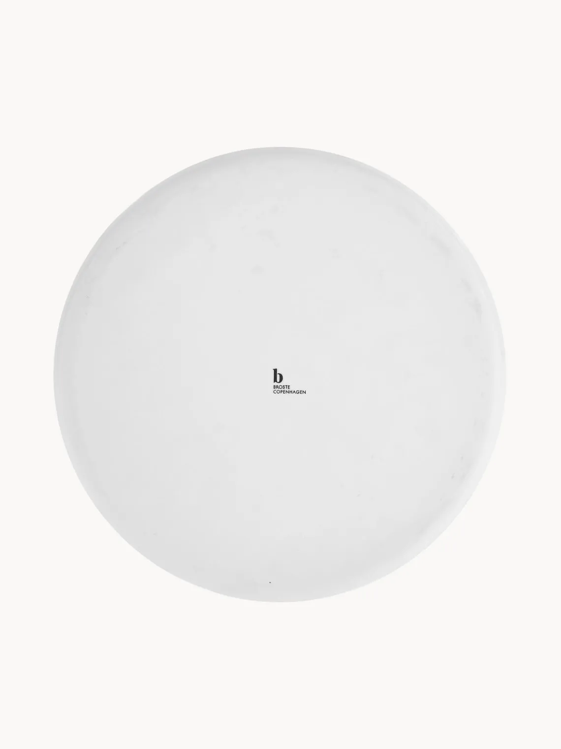 Online Broste Copenhagen Assiettes plates artisanales en porcelaine Salt, 4 pièces