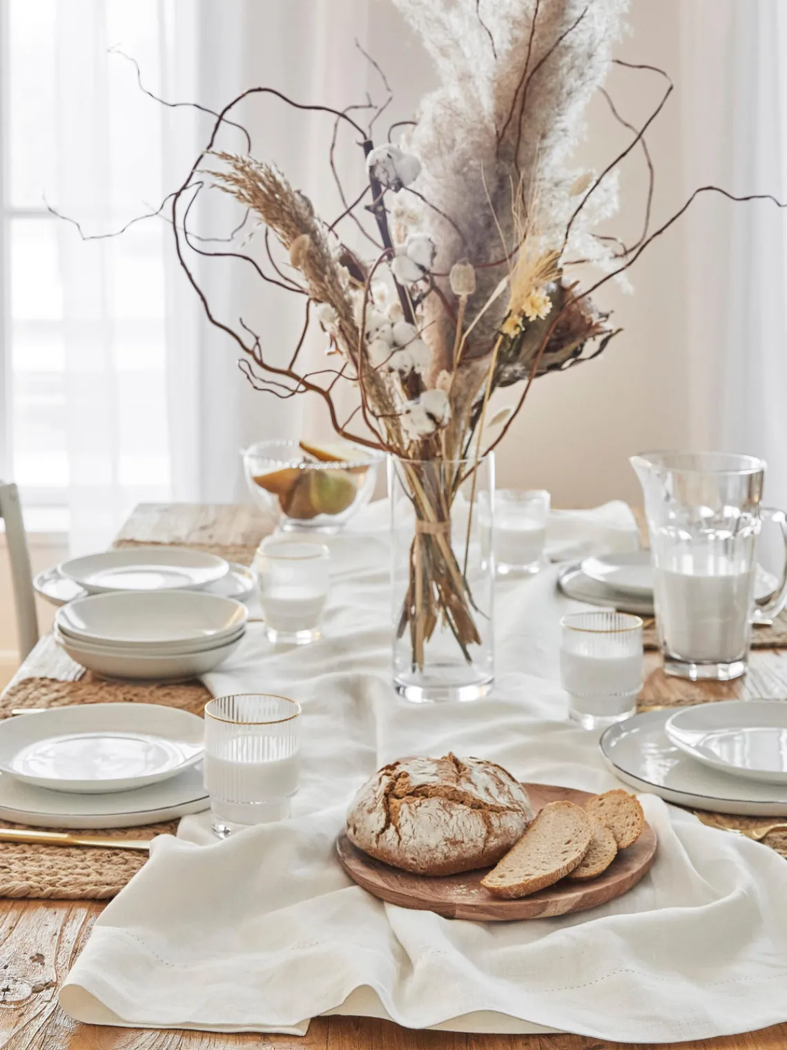Online Broste Copenhagen Assiettes plates artisanales en porcelaine Salt, 4 pièces