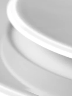 Clearance Meissen Assiettes plates artisanales en porcelaine Vitruv, 2 pièces Blanc