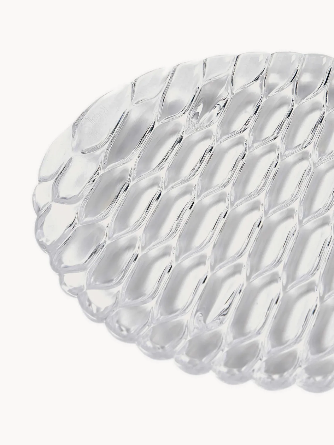 Fashion Kartell Assiettes plates avec motif texturé Jellies, 4 pièces
