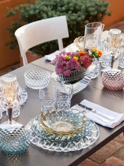 Fashion Kartell Assiettes plates avec motif texturé Jellies, 4 pièces