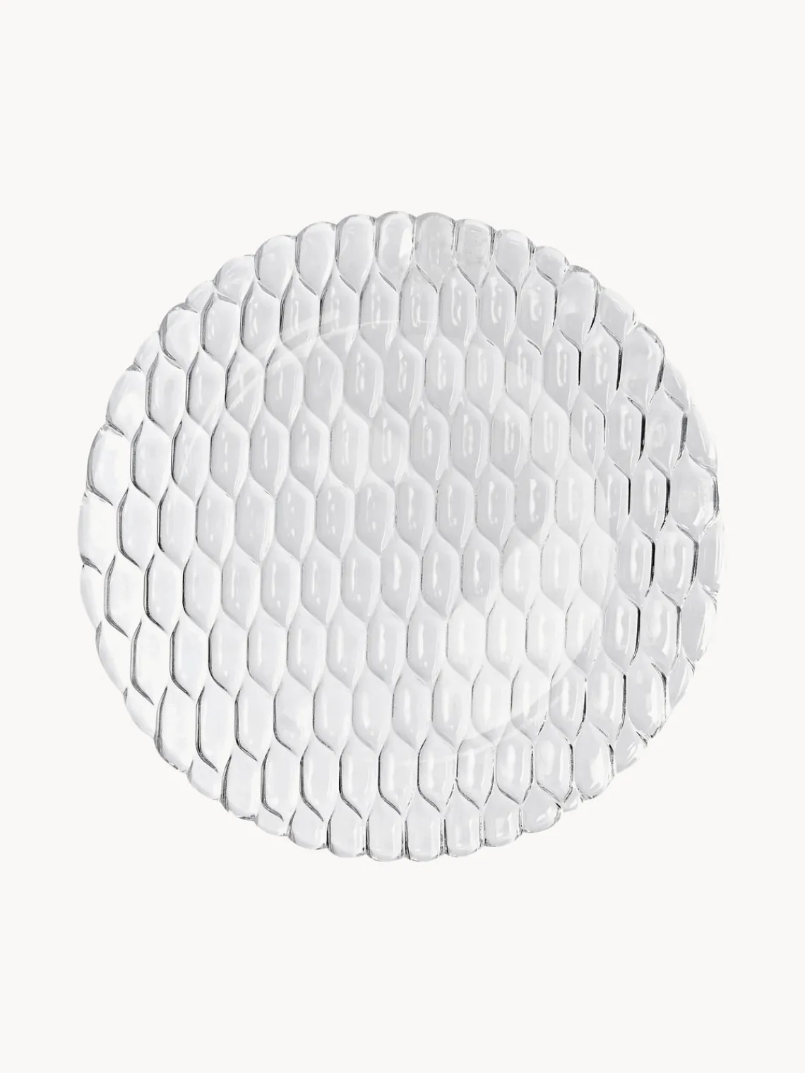 Online Kartell Assiettes plates avec motif texturé Jellies, 4 pièces Transparent