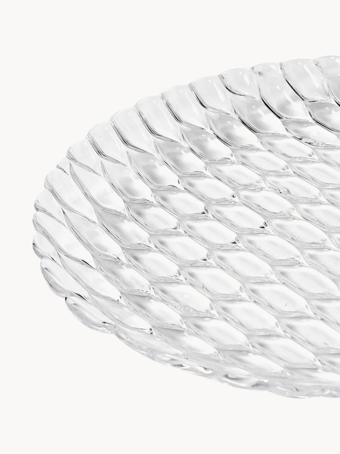 Online Kartell Assiettes plates avec motif texturé Jellies, 4 pièces Transparent