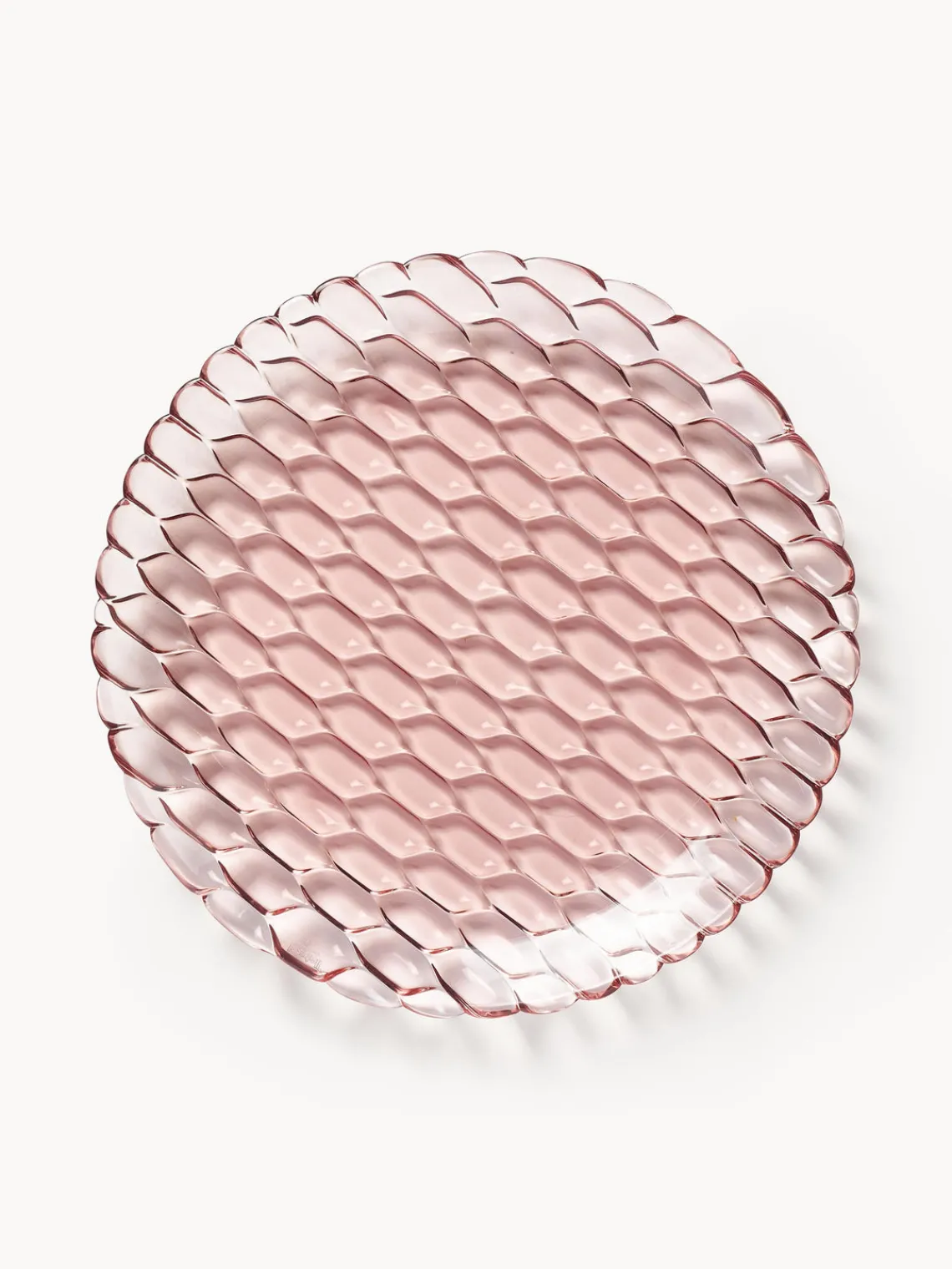 Online Kartell Assiettes plates avec motif texturé Jellies, 4 pièces Rose pâle