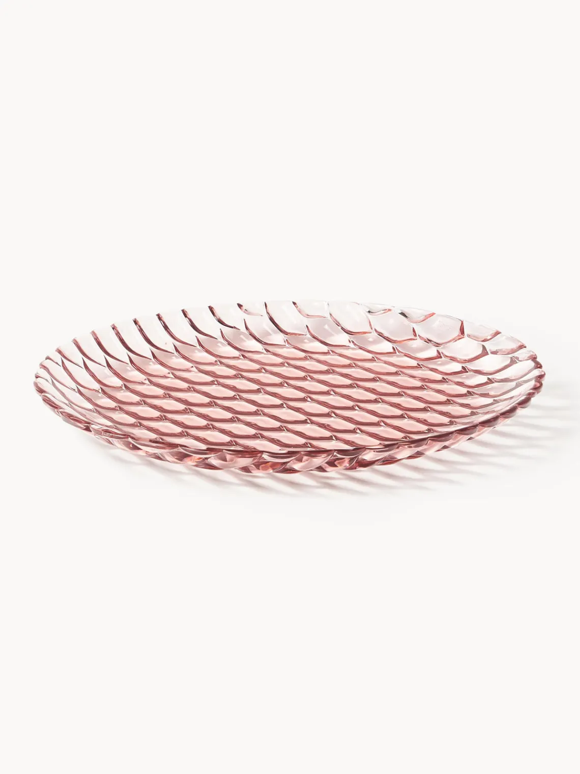 Online Kartell Assiettes plates avec motif texturé Jellies, 4 pièces Rose pâle