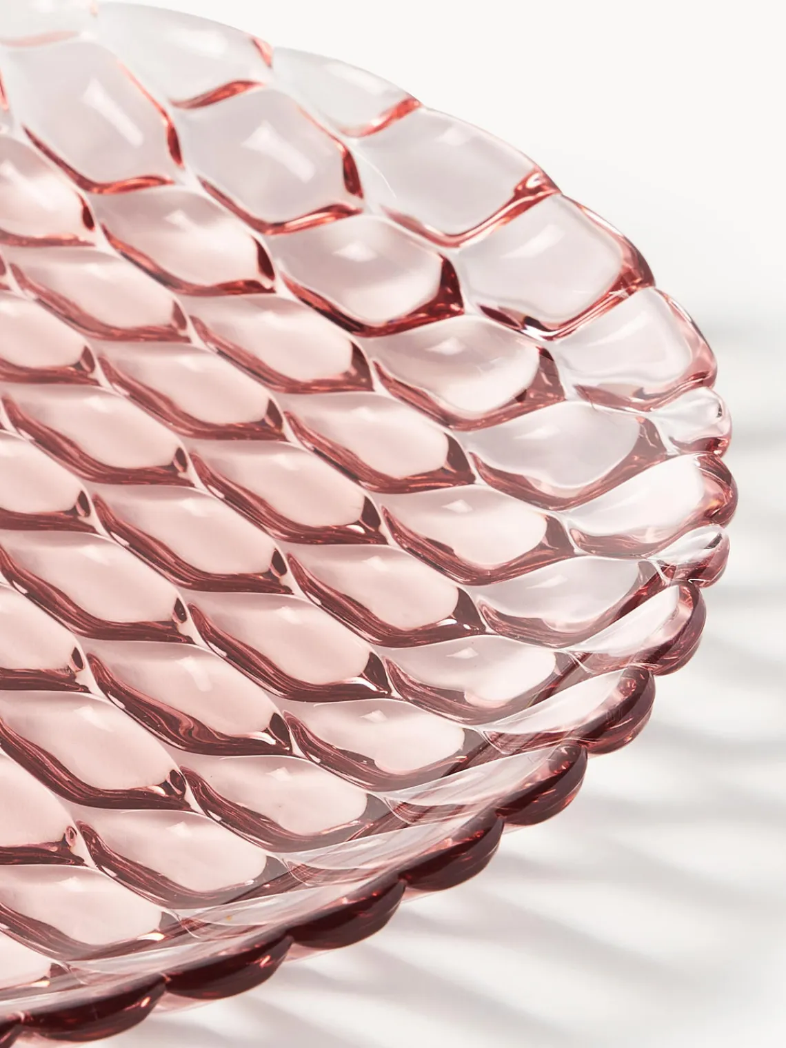 Online Kartell Assiettes plates avec motif texturé Jellies, 4 pièces Rose pâle